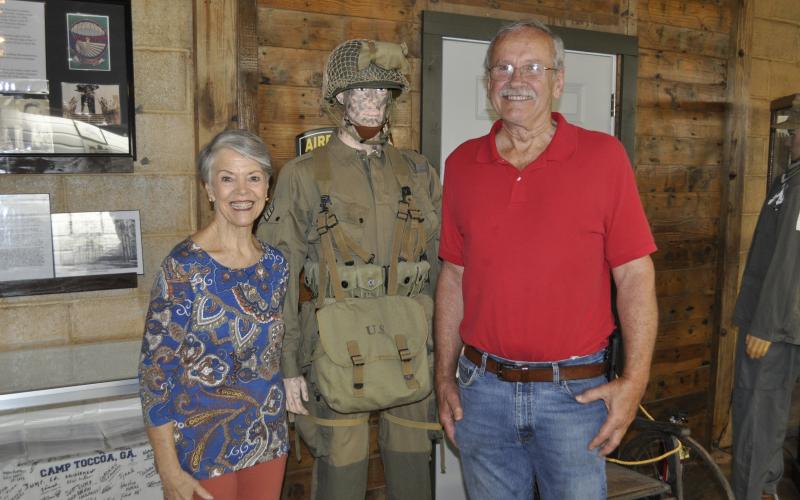 Cynthia Brown and Gary Bellamy are volunteers at Camp Toccoa. The camp will be the location of the annual D-Day Run on Saturday, June 1 commemorating the upcoming 80th anniversary of D-Day.