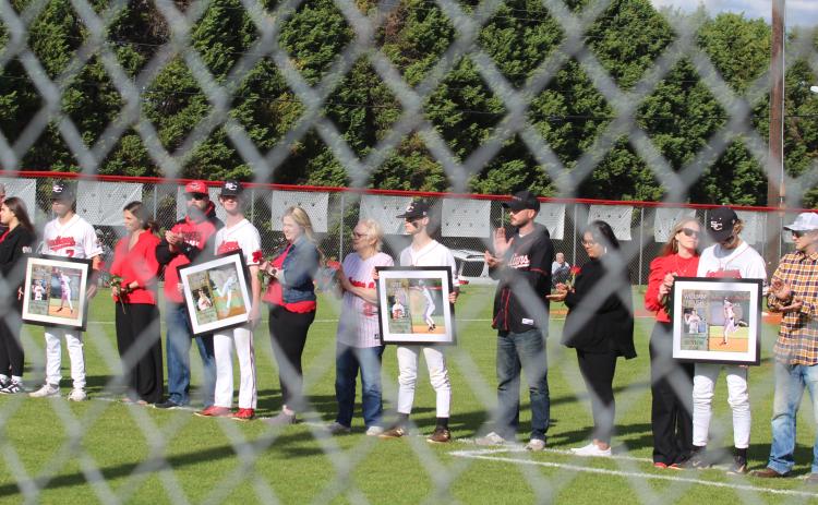 Seniors with the Indians' baseball team were racently recognized.